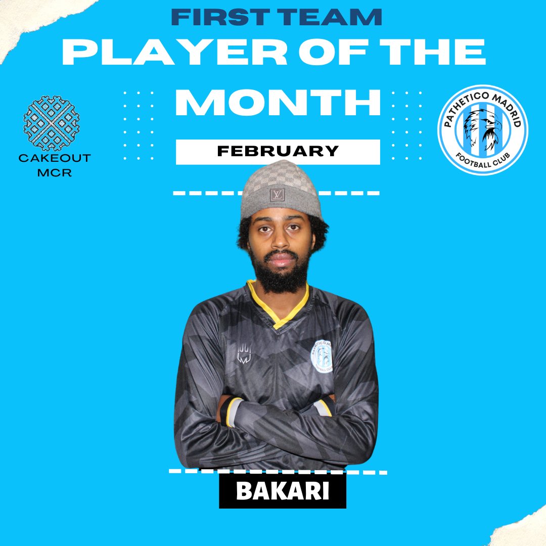 Pathetico_FC_'s tweet photo. 🏅 𝐏𝐋𝐀𝐘𝐄𝐑𝐒 𝐎𝐅 𝐓𝐇𝐄 𝐌𝐎𝐍𝐓𝐇 🏅
🗳️ 𝙏𝙝𝙖𝙣𝙠 𝙮𝙤𝙪 𝙛𝙤𝙧 𝙮𝙤𝙪𝙧 𝙑𝙊𝙏𝙀!
Did YOUR favourites win?!
Let us know below 👇
#cakeout #pmfc #halapathetico #5aside #footy https://t.co/nDuNHj7dRS