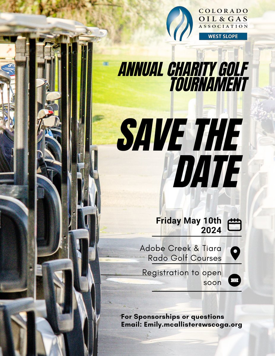 SAVE THE DATE! Join us on Friday, May 10th for the 44th Annual WSCOGA Charity Golf Tournament!

Registration will be OPEN next week! Keep an eye out for emails and on social media for registration details.
