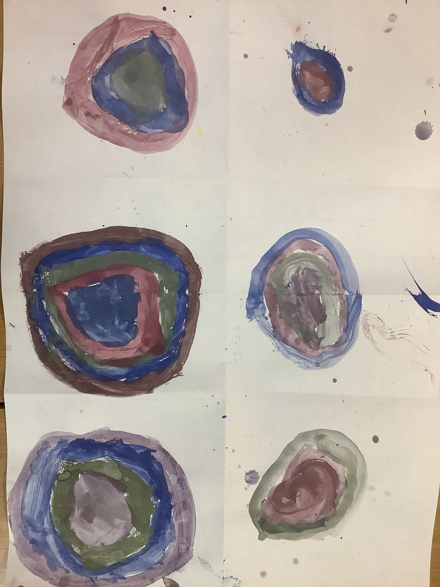 Last half term in art, Year 1 were looking at colour mixing and the work of Kandinsky. They then created their own Kandinsky inspired artwork using cold colours. Look at how amazing they turned out!