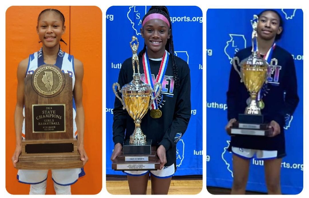 Those trophies 🏆🏆🏆 look heavy!! But no worries.... these 3 have big shoulders!! I keep telling people that this 2028 class is different!!! ❤️😀 🏀💪🏽 @GulleyAmiyah @Keniya2028 @KeyairaHaywood