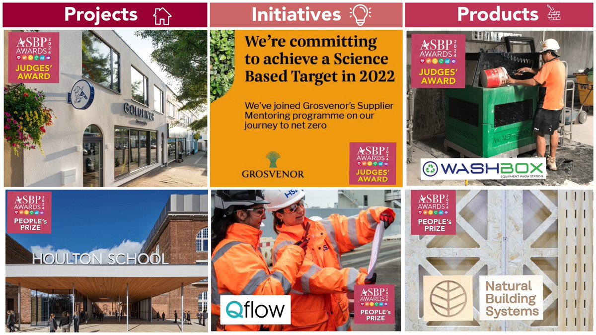 The winners of the 6th annual #ASBPawards have been announced. A Judges’ Award and People’s Prize in each of the three categories - Projects, Initiatives, and Products. asbp.org.uk/asbp-news/winn…