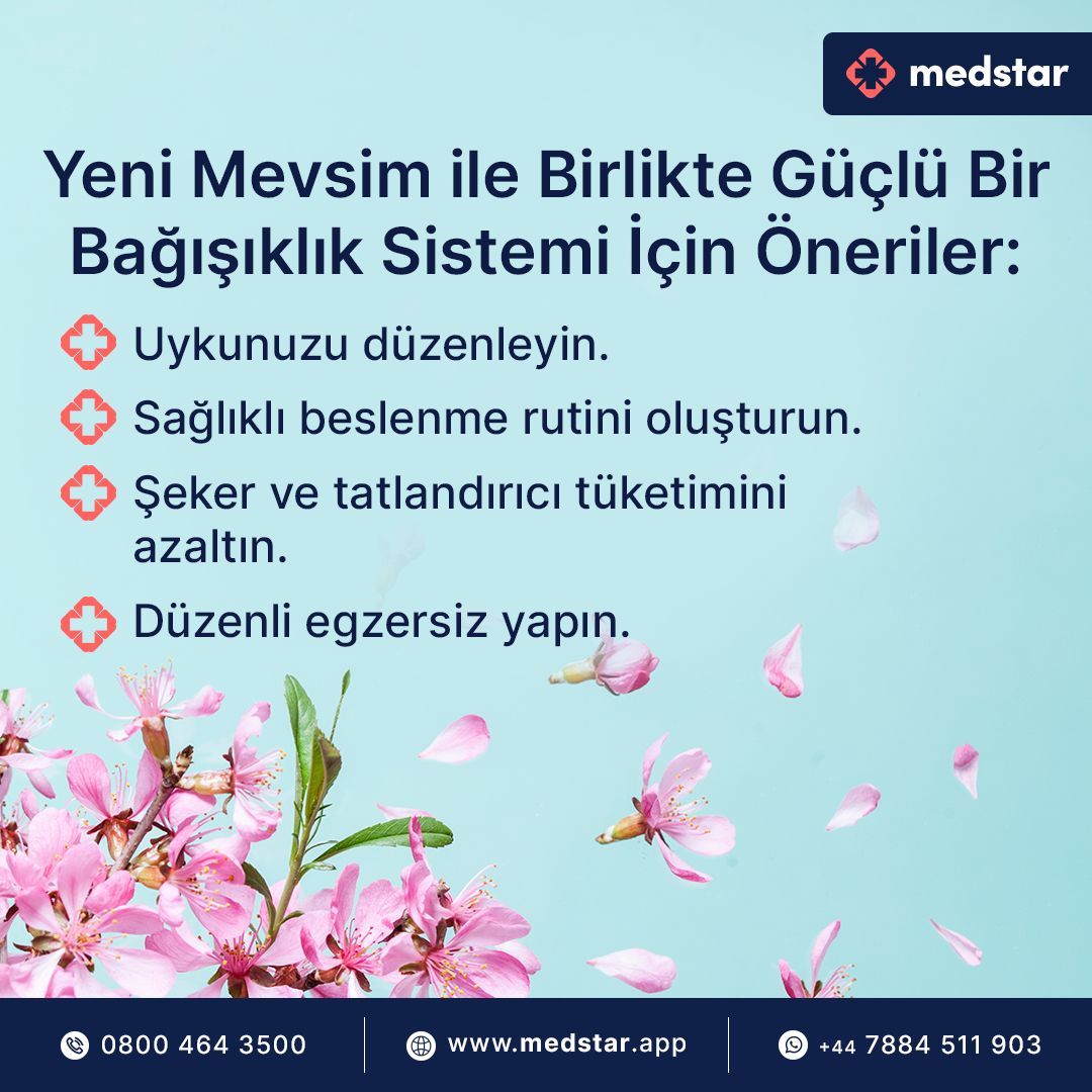 AppMedstar's tweet image. Are you ready to embrace the beauty of spring with vitality? Medstar is here for you 🌺.
A strong immune system helps protect us against infections. 

Link: buff.ly/3ZOzgpO

#Medstar #Immunity #TipsforHealth