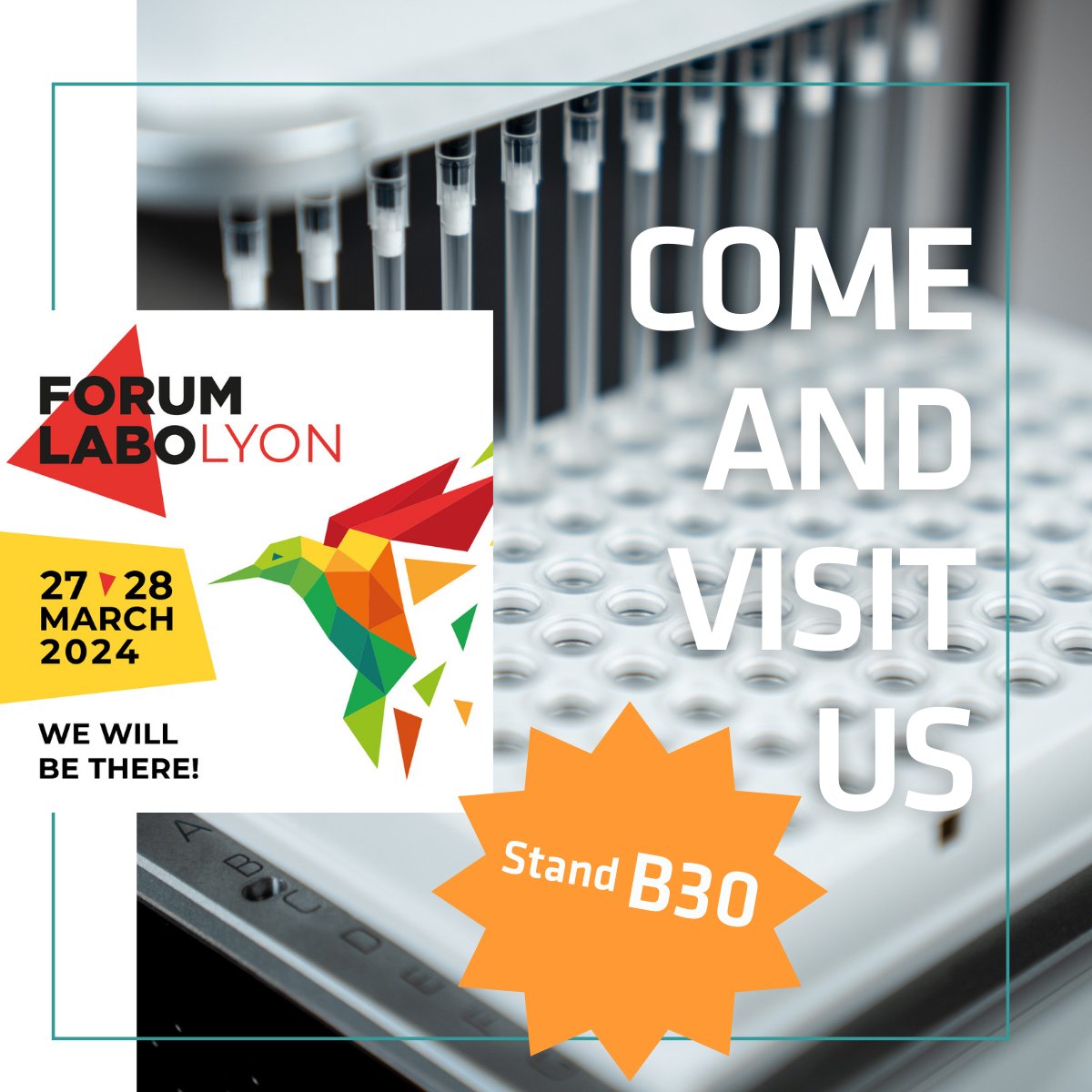 INTEGRApipette's tweet image. INTEGRA will be live at the Labo 2024 Forum in Lyon on March 27 and 28! Stop by and get to know our new additions to the INTEGRA product range! Come and visit us at stand B30 - we look forward to seeing you! 👍🌟

#labolyon #forumlabo #integrabiosciences #event #intramag