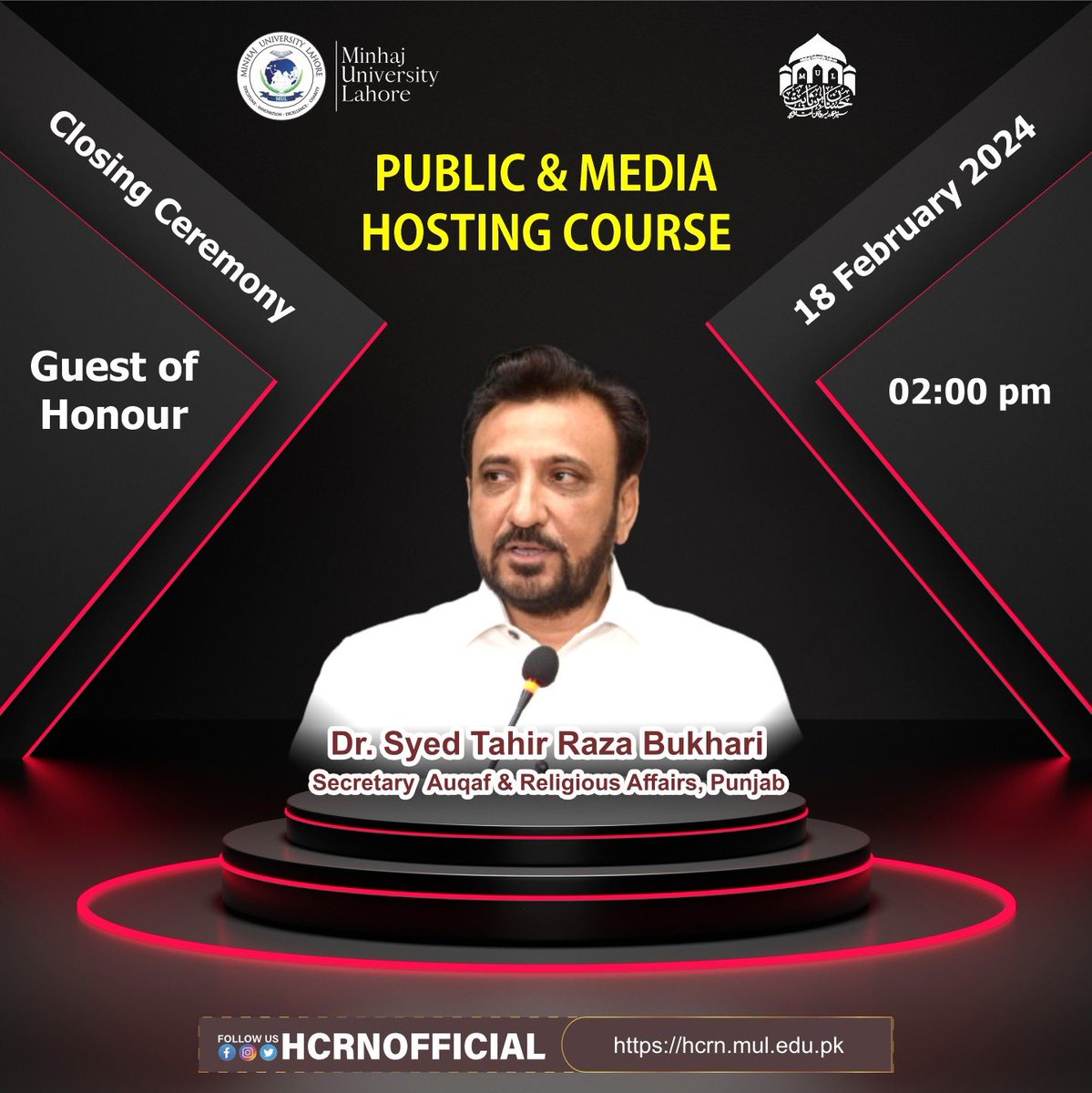 HCRN welcomes our Guest of Honour in closing ceremony of Hosting Course…
18-02-2024