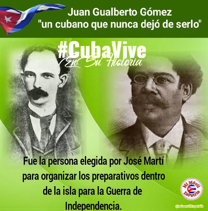 El 5 de marzo de 1933 el insigne patriota Juan Gualberto Gómez, periodista y organizador en Cuba de la Guerra Necesaria, falleció en La Habana, fiel hasta el último minuto a la causa de la soberanía de la Patria. Desde #MiMóvilEsPatria ¡Honremos su legado! #CubaViveEnSuHistoria