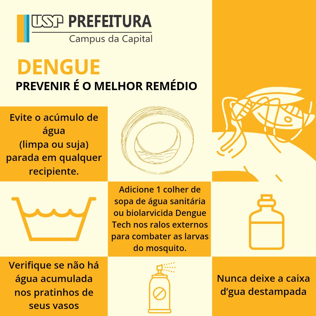 puspcapital's tweet photo. --Campanha contra a Dengue da Prefeitura da USP Capital -Butantã --
#dengue #combateadengue #mosquitovetor #prevenção
#puspc #usp #campusbutanta https://t.co/MzS5K1fIdH