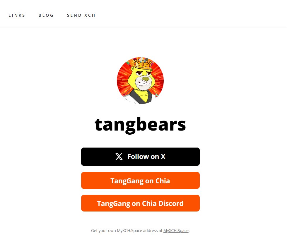 🍊 #TangGang LINK TREE on #Chia 
🍊 Easy Goby payment link for donations to you 
🍊 Link your NFT collections u make 🎨
🍊 Write your own crypto blogs
Step by step 👉 tangbears.myxch.space/blog/how-to-ge…
