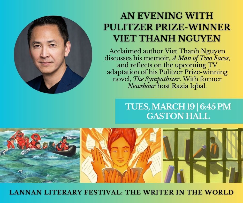 In just two weeks, we'll be joined by Pulitzer Prize-Winner Viet Thanh Nguyen on March 19th at 6:45 PM. We hope to see you there! bit.ly/LannanLitFest2… #LannanLitFest