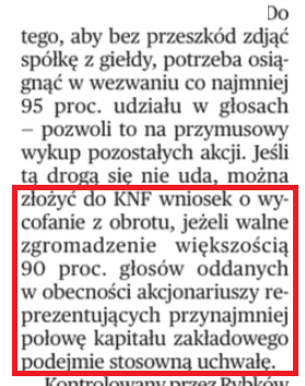 werevulth's tweet image. #wojas 
#solarcompany 
#drozapol

Niedawno SOLAR COMPANY 

Teraz WOJAS

Czy można  coś zrobić, że uniemożliwić zdejmowanie spółek a GPW za bezcen przez NWZ?

Jak chcą zdjąć, niech skupią 95% 

To co się dzieje to złodziejstwo 

DROZAPOL następny w kolejce