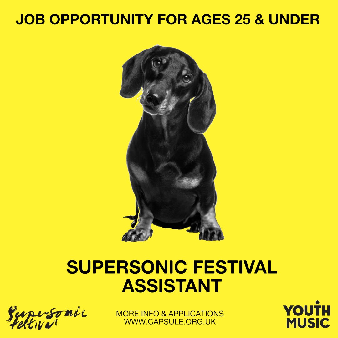 ⚡️Festival Assistant Role for Under 25s⚡️ We are thrilled to announce that we have received funding from @YouthMusic – which will go towards a new job role of Festival Assistant for someone aged under 25 from an underrepresented background. More info - bit.ly/capsulevacanci…