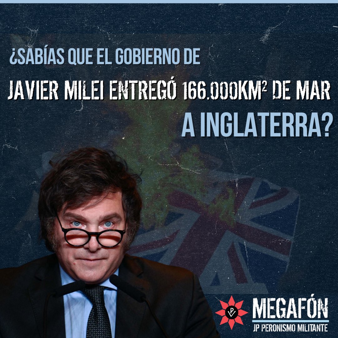 MegafonPM's tweet photo. A los traidores a la Patria les decimos, ¡NO PASARÁN! 

🧵 hilo sobre el robo de mar argentino por parte de Inglaterra 

#Megafón #PeronismoMilitante https://t.co/oLh78Y1uBS