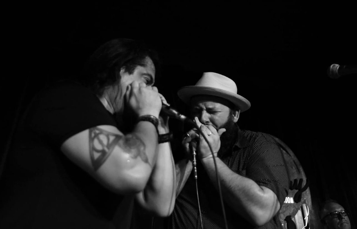 BrandonSantini's tweet photo. Looking back on this great moment jamming with my pal and fellow Hohner endorsed artist Isaac Corbitt, in Jacksonville Beach, FL. 

Photos by Frank Allen Sr.

  #HohnerArtist #JacksonvilleBeach #BluesMusician #MusicCollaboration #HarmonicaPlayers #hohnermusic @hohnermusic https://t.co/zbhubAKRYg