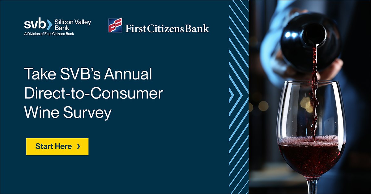 The annual #SVBWine Direct-to-Consumer Survey helps benchmark the industry’s tasting rooms, wine clubs and other DtC activity. 

If you work in the #wine world, take a few minutes to share your thoughts.

bit.svb.com/49FObGO <a href="/SVBWine/">Rob McMillan</a> #winery
