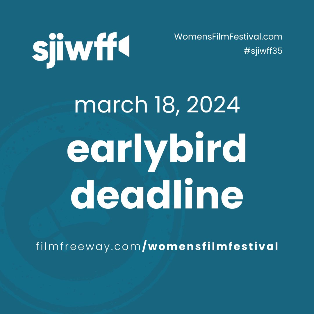 Submissions for the 35th annual St. John's International Women's Film Festival are OPEN! Our Earlybird Deadline is March 18th.

Women (trans & cisgender) & gender-diverse people are welcome to submit: filmfreeway.com/womensfilmfest…

#sjiwff35 ‧ October 22-26, 2024 ‧ St. John’s, NL