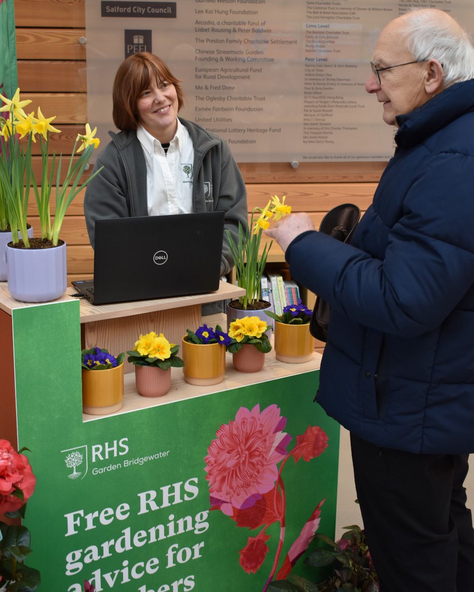 Good news! 🌸 The Members Advice desk is back at Bridgewater from Wednesday 6 March. The team will be here on Weds and Thurs 10am-12.30pm & 1.30pm to 3.30pm, ready to answer all your gardening questions #RHSMembership #GardenAdvice #PlantCare #RHSBridegwater #Salford