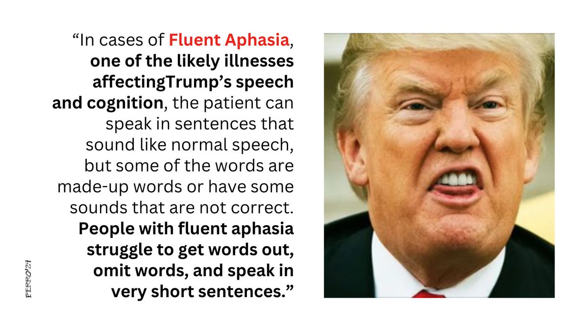 ERICX2020's tweet image. Trump&apos;s speech and cognitive problem.
#gop #trump #fluentaphasia #speech #CognitiveDecline #newsmax #foxnews #keitholbermann #mentalillness #thedailybeast #drugs #lauratrump #moron