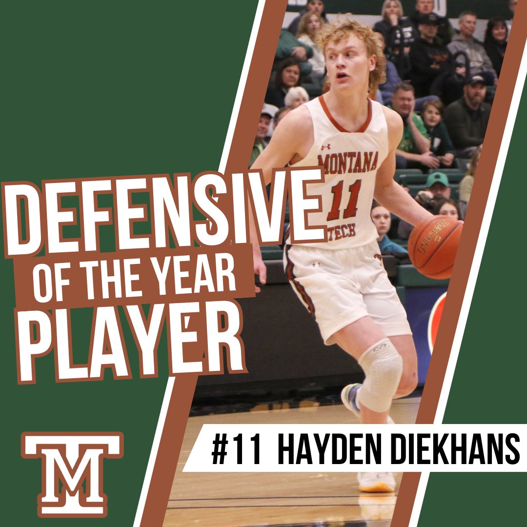 MTechHoops's tweet photo. Congrats to @haydendiekhans on being named Defensive Player of the Year. For the league's top defensive team, Hayden was tasked to guard all positions and elevated himself as an elite defender and rebounder. He also led the conference in FG% (63.6%).

#RollDiggs x #TeamTogether https://t.co/QyFQ1wV5Uu