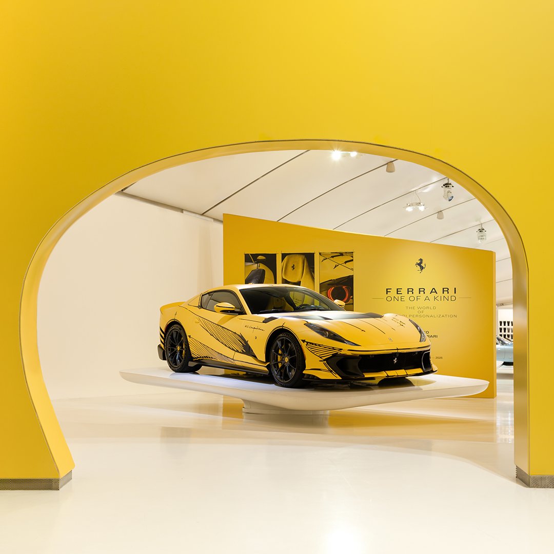 From the iconic yellow cards to the #Ferrari812Competizione, created thanks to the #FerrariTailorMade programme. Come to see this beauty at the #OneOfAKind exhibition in #Modena. #MuseiFerrari #Ferrari #MuseoEnzoFerrari