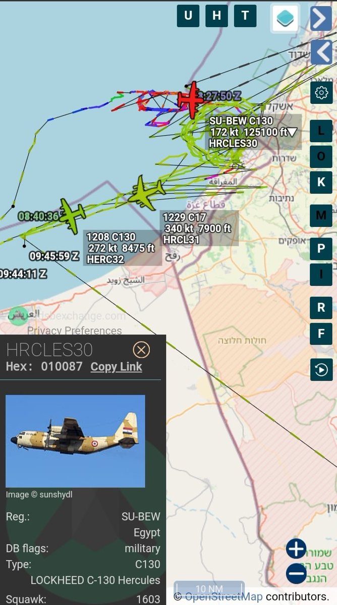 SomeFrench1991's tweet photo. The Egyptian and Emirati airforces also organised an airdrop mission to Gaza with at least 3 aircraft earlier today:
โข ๐ช๐ฌ C-130H | SU-BEW / 1290 | #010087 | #HRCLES30
โข ๐ฆ๐ช C-17A | 1229 | #896C3E | #HERCL31
โข ๐ฆ๐ช C-130H | 1213 | #89602B | #HERC32
https://t.co/Y57EWv27rR https://t.co/jD6pBntizk