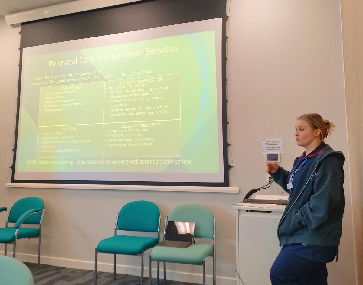Great CPD @gmmh with ACP's & trainees exploring Specialist Perinatal services and Care & a complex case presentation of physical health in CMHT ACP clinics. Many thanks to @JordanOrmshaw @JoshReeve1982 for great presentations & discussions