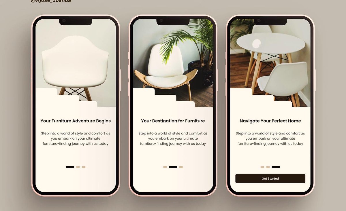 Furniture e-commerce Onboarding✌️🏿

#uiuxdesign #uidesign #uxdesign #mobiledesign #productdesign