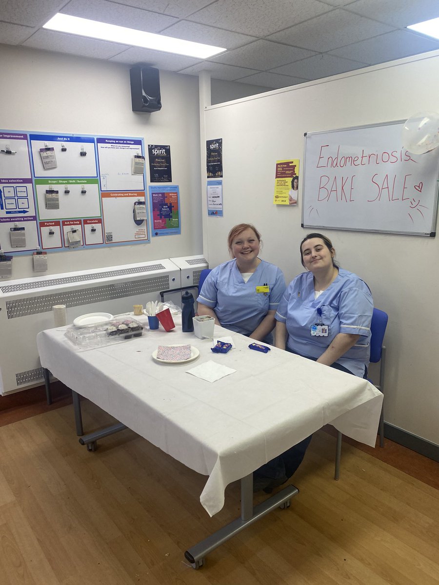 Excellent day today in Gynae GOPD raising funds and awareness for endometriosis 🎂#bakesale @BWCH_GynaeHoN @clarehughes484 @megrebhall @Christi37433153 @juliedgardner @RuchiraBwh @AimeeNHS