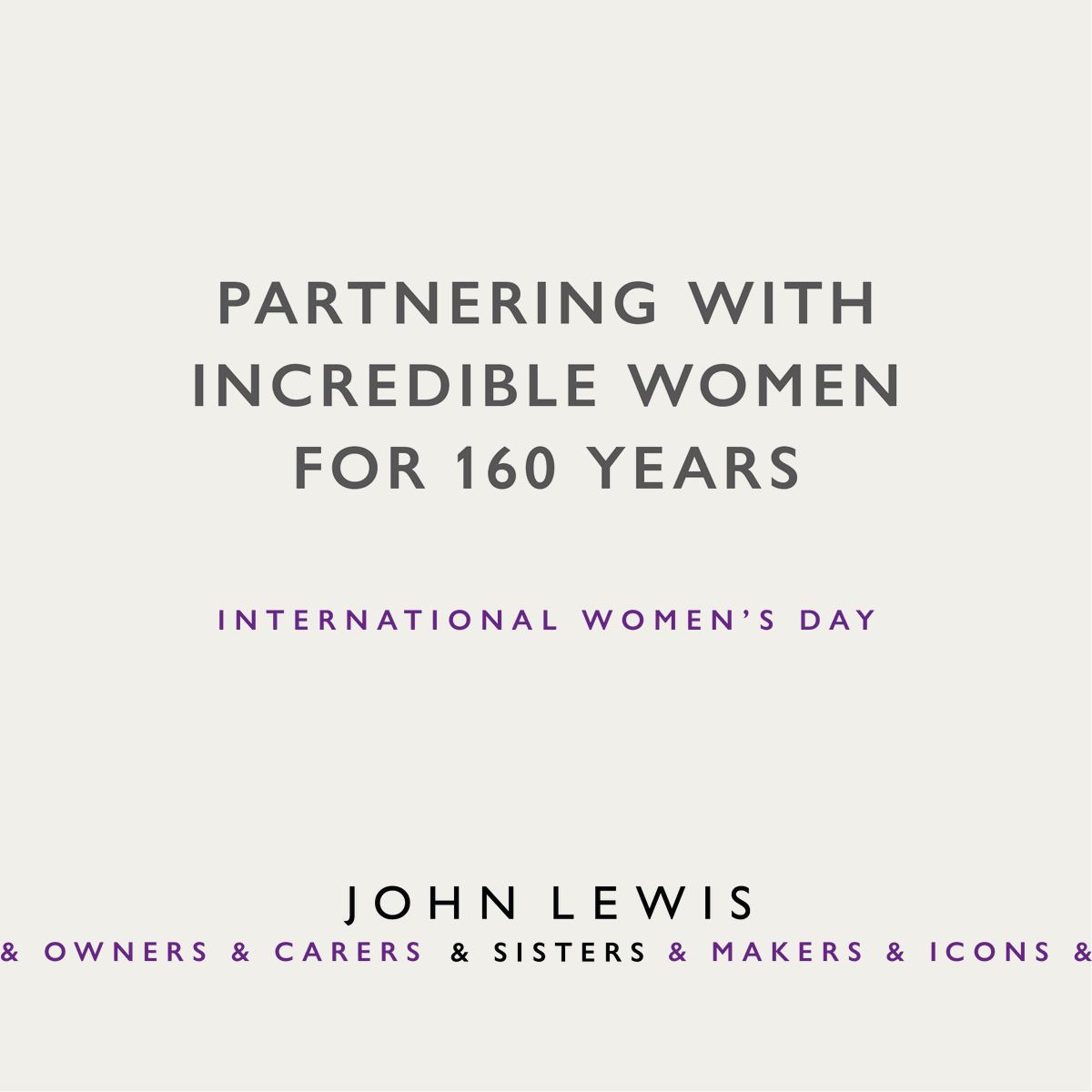 JohnLewisRetail's tweet photo. This International Women's Day, we're recognising the brilliant female makers of the past, present and future of John Lewis.
Inviting you to join 'John Lewis & Sisters', where your products will be stocked for Christmas. #JLIWD ✨💖
Find out more here: https://t.co/ZCPancFx2E https://t.co/ijtRp5Topv