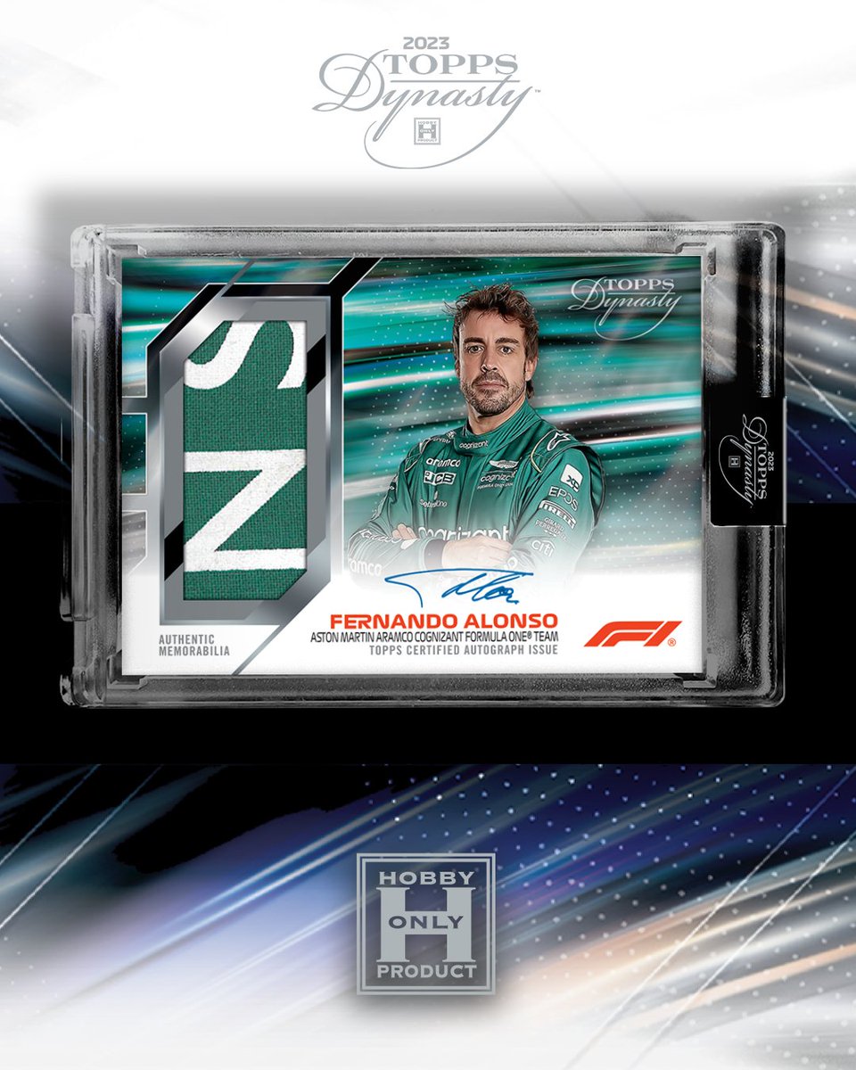 [1/8] Topps Dynasty Formula 1® 2️⃣0️⃣2️⃣3️⃣ Each Dynasty Box comes with 1️⃣ premium Relic Autograph card from either the top Superstars, Rookies or Team Principals of @F1 Featuring @alo_oficial 🇪🇸 of @AstonMartinF1 #Topps #F1 #Formula1 #F1Dynasty #TheHobby
