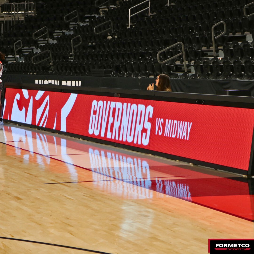 FormetcoSports's tweet photo. A closer look at the FSI scorer's table we installed for Austin Peay State University.๐โจ Scorer's tables are great for generating revenue. Sponsors can have their images played throughout the duration of any game or simply on rotation. #fsiscorringtable #scoringtables https://t.co/AyCUf98oA4
