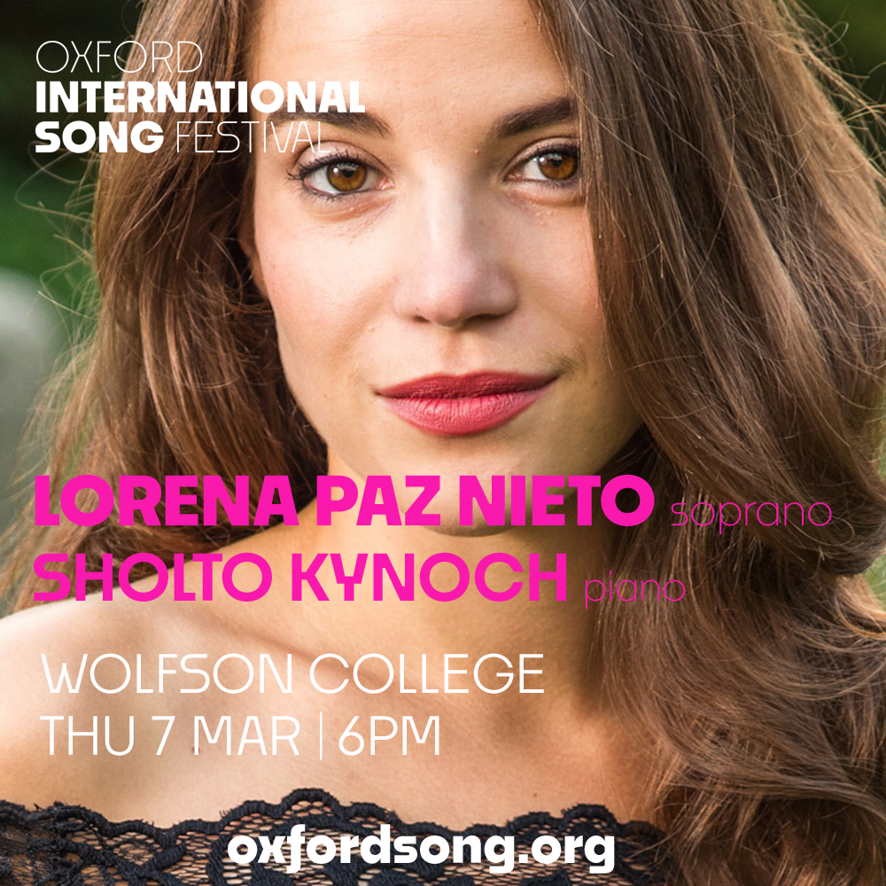 We're excited to welcome @lorenapaznieto back to Oxford on Thursday for our next Song at Wolfson concert. Tickets just £15, hope to see you there 🎶 oxfordsong.org/events/song-at… . #oxfordsong #wolfsoncollegeoxford #lieder #songatwolfson #soprano @WolfsonCollege