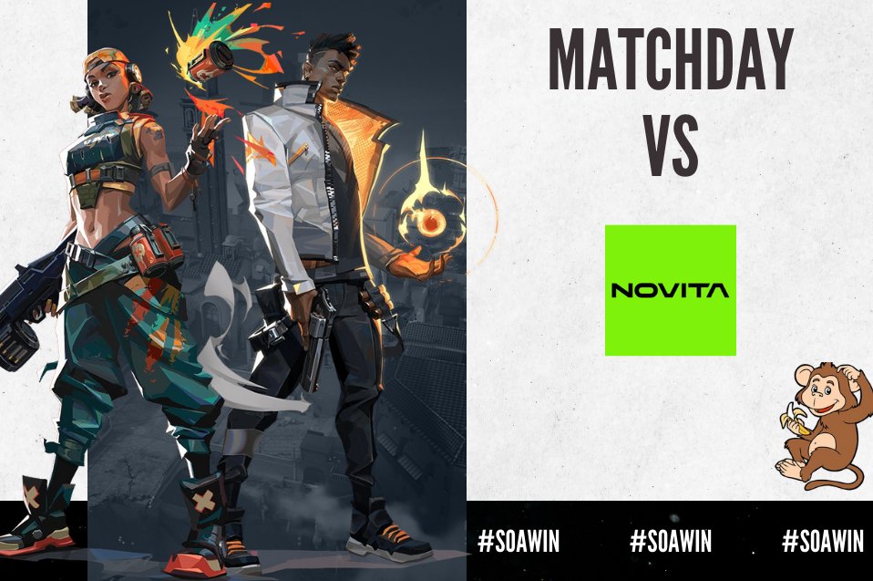 IT’S MATCHDAY!!! 

Today we play against <a href="/NovitaEsports/">NOVITA</a> in <a href="/projectvgg/">PROJECT V</a> Div 1 Stage 2!

#SOAWIN