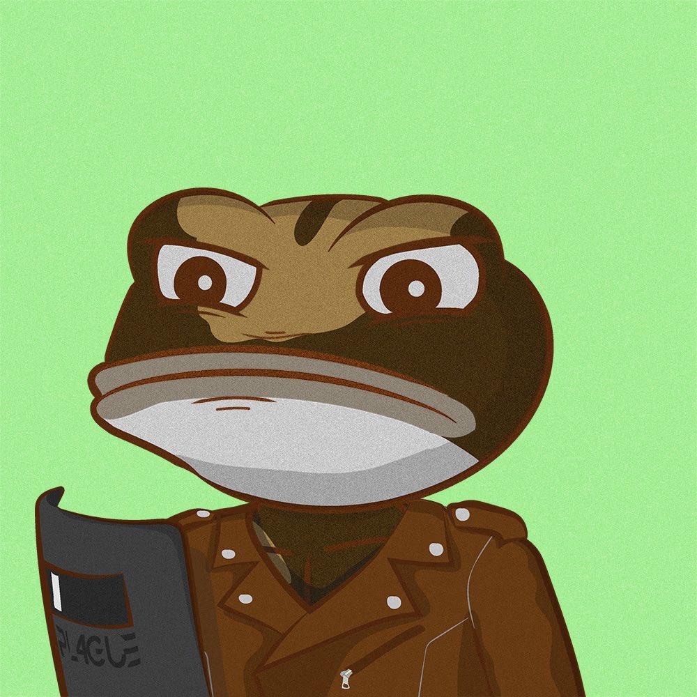 Finally a holder of a <a href="/ThePlagueNFT/">The Plague Of Frogs 🐸</a> 🐸 

Huge thank you to <a href="/Doc_Mukti/">Doc ⟐ @TheForgeDeFi ⟐</a> founder or <a href="/TheForgeDefi/">The Forge</a>  🔥 

Won this bad ass Frog during the mint space . All I did was mint a forge NFT with $STAR 

Mint is live! 
Things inside the Forge are heating up! 
Grab One Today! 

🐸  follow 🐸 ?