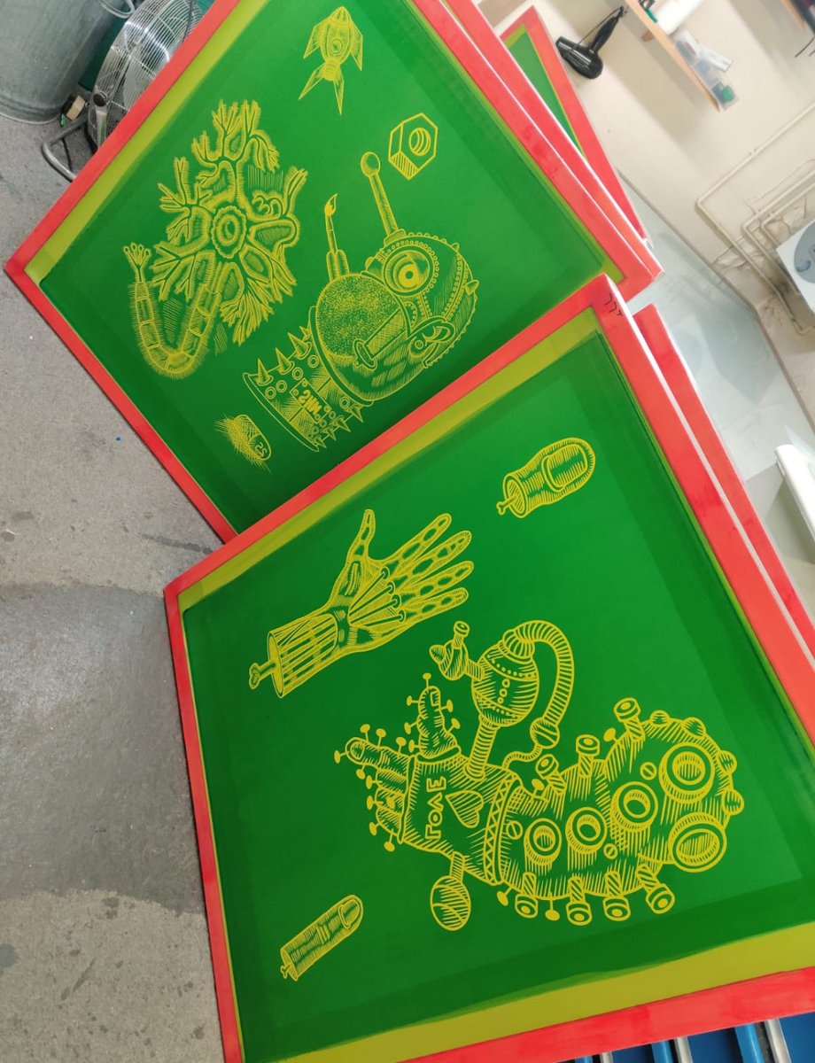 screen_tec's tweet photo. Direct Stencil Making https://t.co/UDjlBcUN3S  Central St Martins Workshop
#printmakers #aquaart #screenprinting #printmaking #screenprint #fineart #ink #screenmaking #colourmatching #screenstretching #stencilmakingservice #waterbasedink #screenmakingconsumables #stencilmaking https://t.co/dpMp4u0OJT