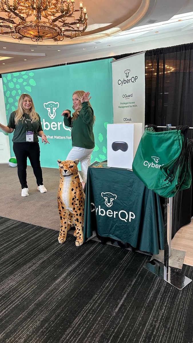 CyberQP's tweet photo. #XCH24 has been a blast! Board rooms and booth time and so many great conversations with MSPs! 

Be sure to come by the booth and get some time with our team to see how our products can help boost your security! https://t.co/yblNtbFwiM
