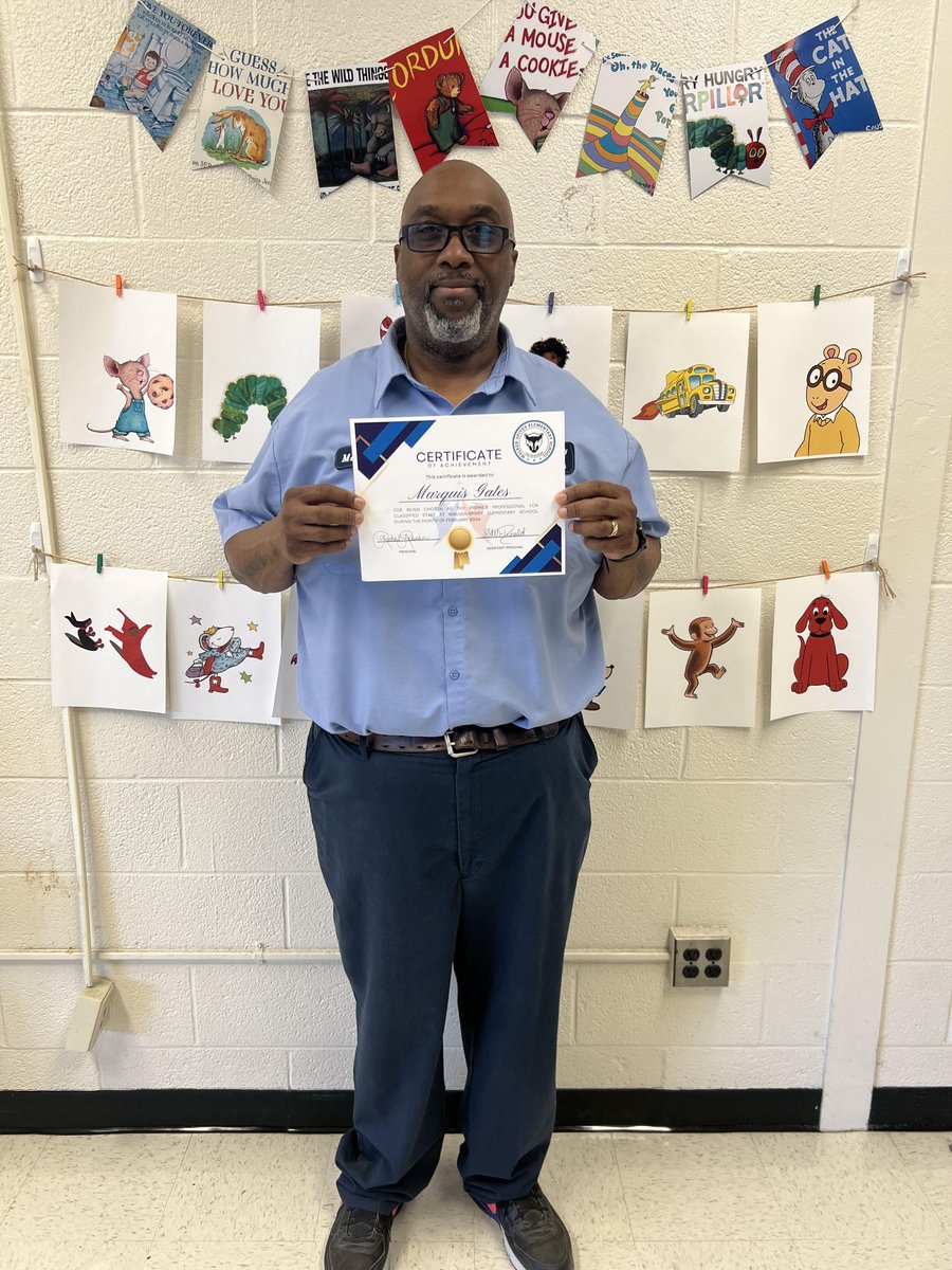 Congratulations to the premier professionals chosen this month at WSES! 🎉
Certified Staff: Ryan Godfrey
Classified Staff: Marquis Gates 
We appreciate you both for all that you do!
<a href="/CumberlandCoSch/">Cumberland County Schools</a>
<a href="/Walker_SpiveyEl/">Walker Spivey Elementary School</a>