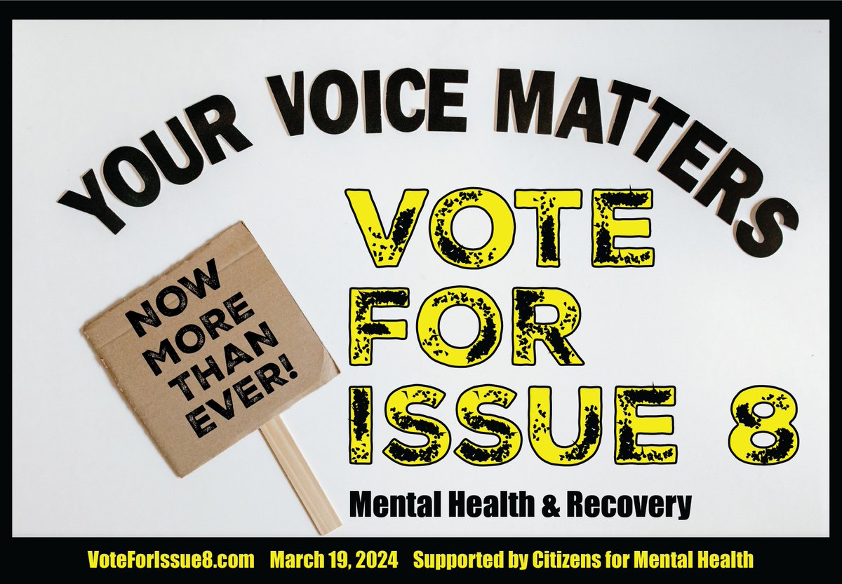 Vote FOR Issue 8! We all know someone who's struggled with mental health or addiction. Maybe it's a family member, a friend, a neighbor, or even you. The truth is, mental health challenges touch everyone in our community, directly or indirectly. #NowMoreThanEver #LucasCountyCares