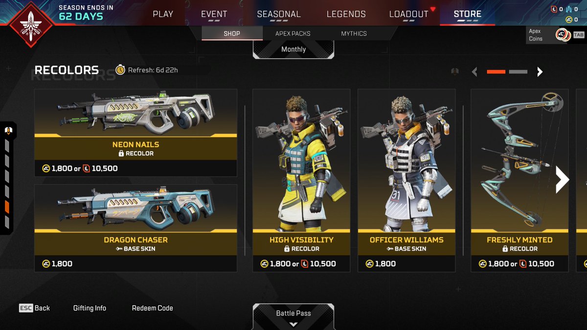 Apex Shop Updated! ▫️ Wattson 