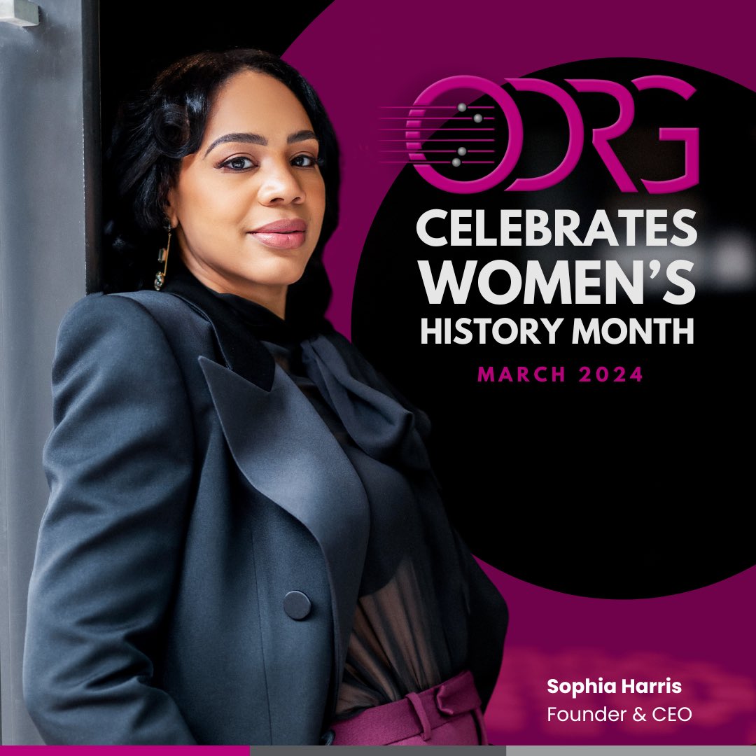 Celebrating #WomensHistoryMonth alongside our CEO Sophia Harris. As a company, ODRG is proud to have women in important positions of impact, driving positive change and innovation every day. #ODRG #WomenExecutives #WomenLeader