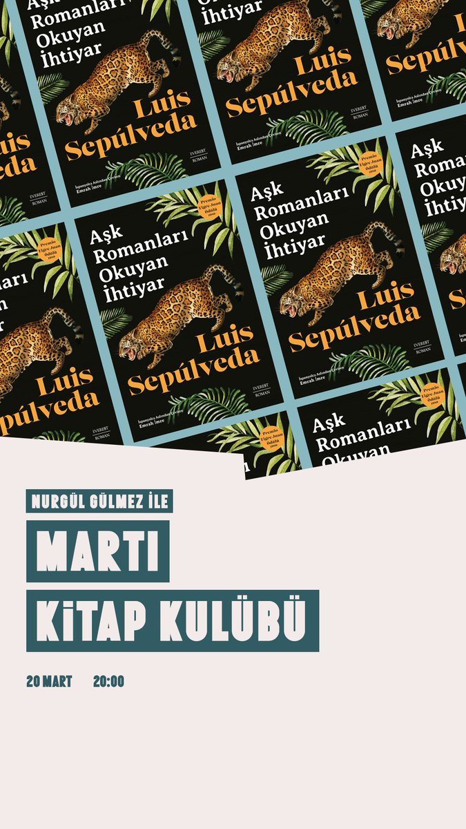 Mart ayı kitabımız Aşk Romanları Okuyan İhtiyar. Keyifli okumalar 🎈

gatherin.life/place/atolye-m…