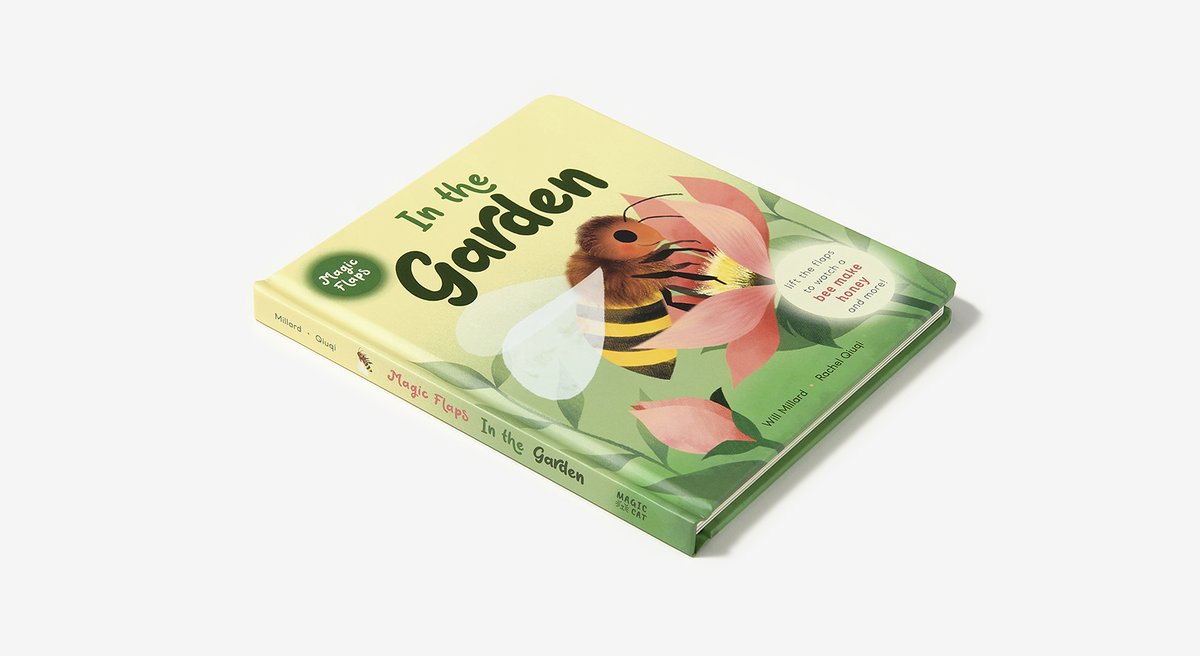 abramskids's tweet image. New in Magic Flaps Books series! #InTheGarden introduces readers to bees, butterflies, and more. From @MillardWill and illustrator @RachelQiuqi, this board book is as sweet as honey and is available now! #BookBirthday @publishing_cat bit.ly/3UGmSYl