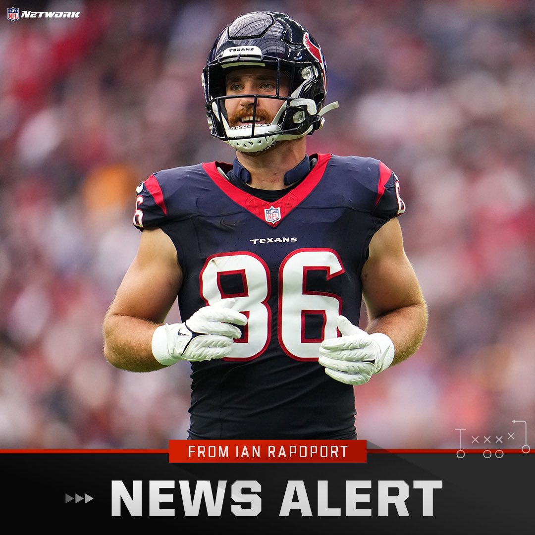 Sources: The #Texans have agreed to terms on a deal to keep TE Dalton Schultz in Houston. He gets a 3-year, $36M new contract with $23.5M fully guaranteed at signing. Schultz is a key weapon for CJ Stroud.   The deal was done by TE guru and agent @SteveCaric of @Wass_Football.