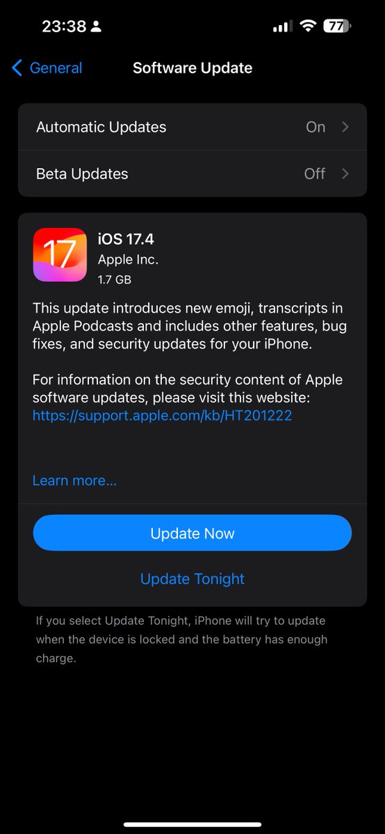stufflistings's tweet image. iOS 17.4 has arrived.
#iOS17 #iOS174