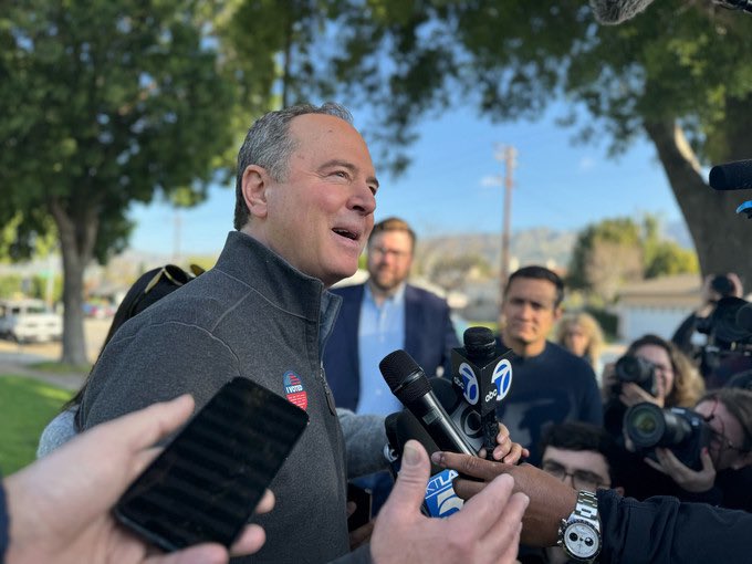 Adam Schiff, if he wins California’s Senate race, is asked if he’ll serve the full, six-year term. “Yes, of course,” he said. via @melmason