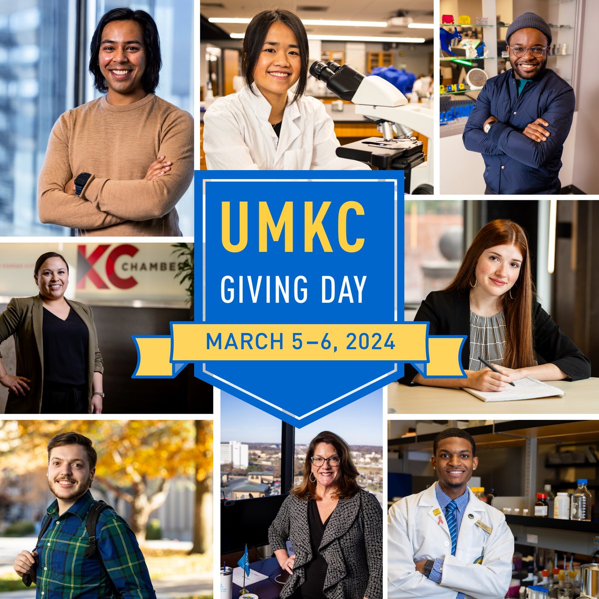 It's Giving Day! Join us for our 24-hour fundraising event and consider donating to one of several School of Medicine causes below. fundraise.givesmart.com/vf/UMKC