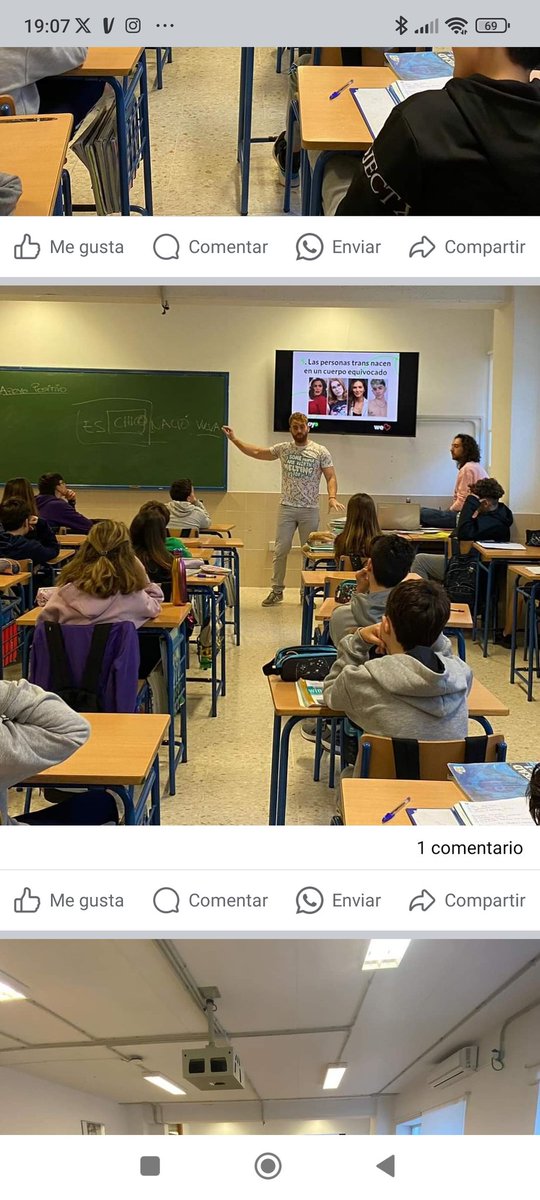 lunat8m's tweet photo. IES Concha Méndez Cuesta dando talleres de adoctrinamiento queer a adolescentes. Tenemos que aguantar que confundan a nuestros menores.
@DoFemCo
#LosMenoresNoSeTocan
#StopDelirioTrans https://t.co/RhjF9S9UEH