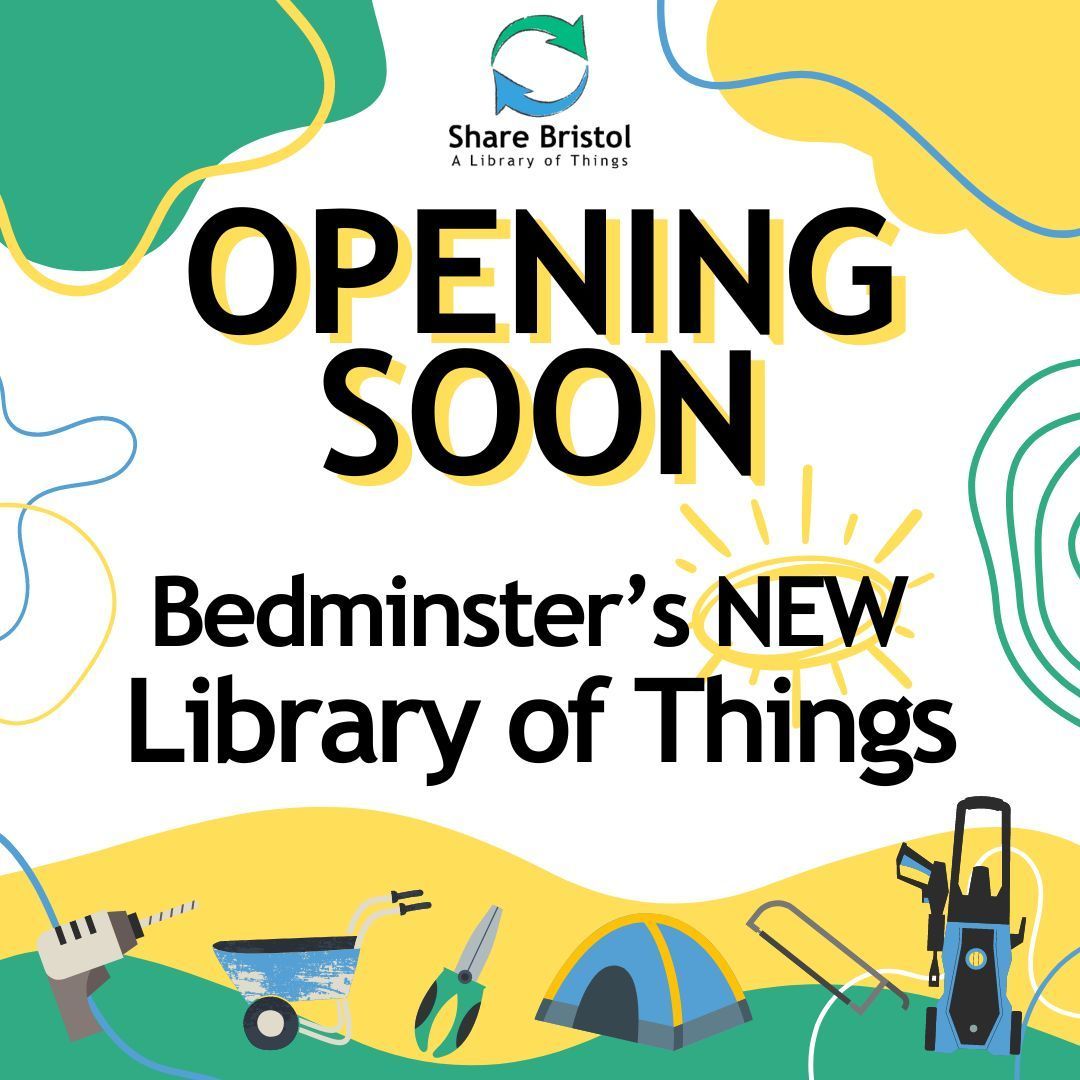 🎉 After a year of planning and delays out of our control, we can finally announce that the Library of Things is officially coming to Bedminster 🎉 
Read all about it in our new blog post here -> buff.ly/3V5ithL
🛠️🪜  🪚 🎸 🪠 ⛺ 🔦 
#borrowdontbuy #libraryofthingsbristol