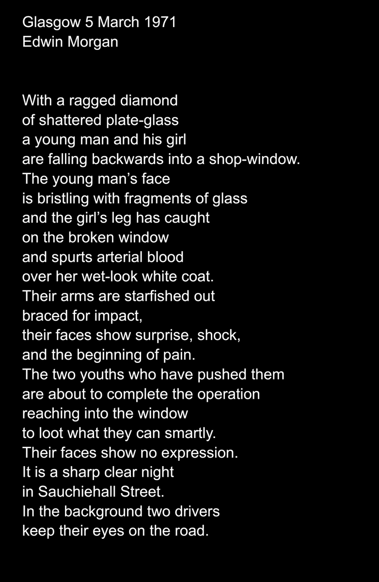 joepevans's tweet photo. Happy Edwin Morgan Day everyone! https://t.co/xzGTwCFGcL