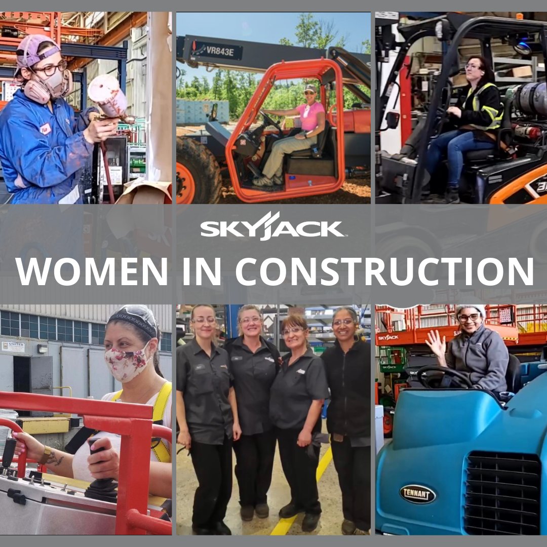Skyjack celebrates 2024 Women in Construction Week. We honor the remarkable contributions and achievements of women in the construction industry. #WICW2024 #Skyjack