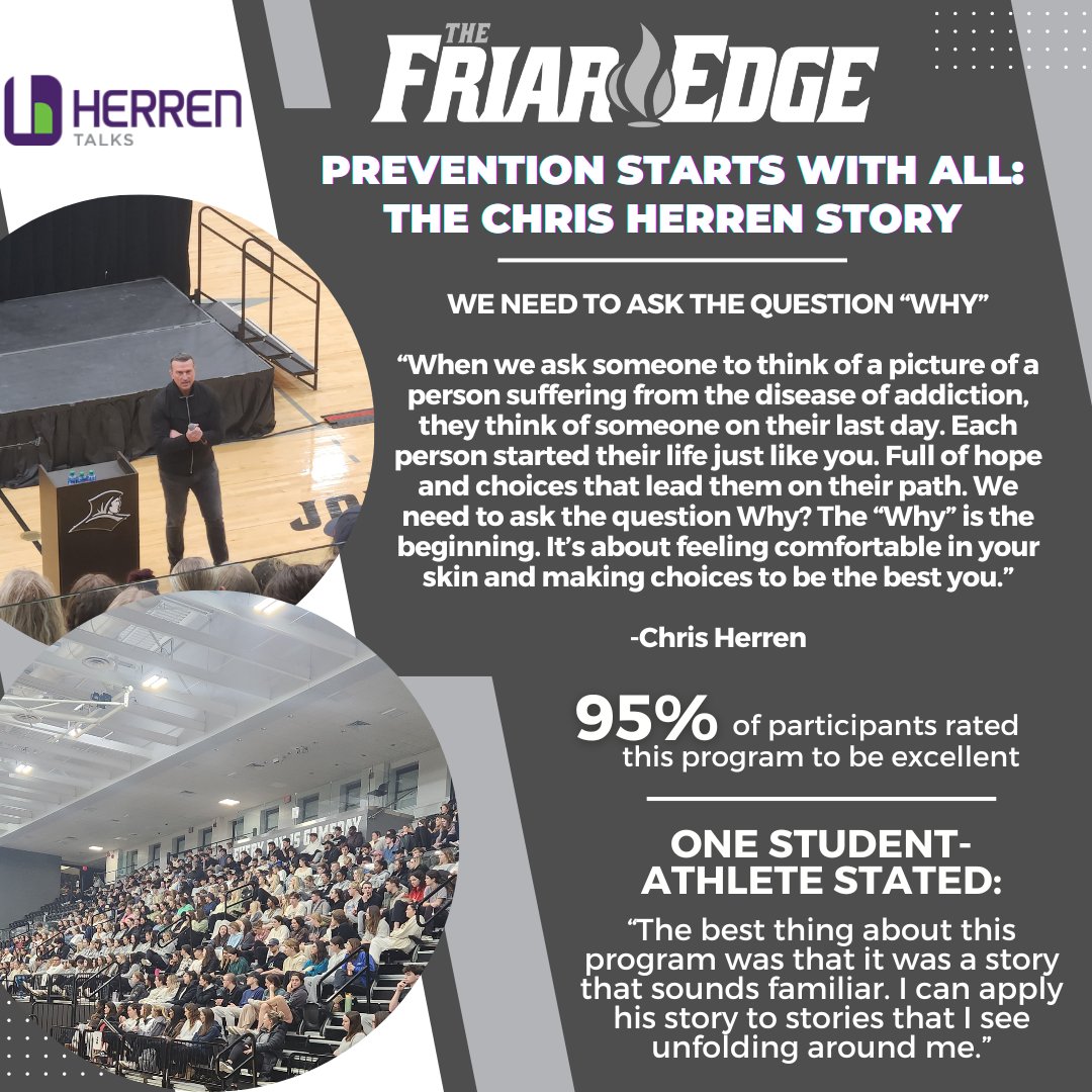 We cannot thank @c_herren enough for spending the evening with us delivering an incredible, raw and inspiring presentation to all our student-athletes. 🔗herrentalks.com