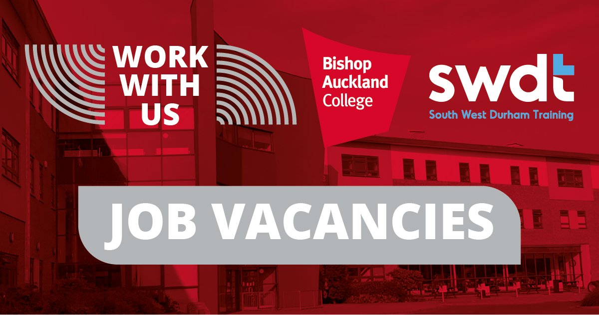 Bishop Auckland College has some exciting positions available to come and join our amazing team.

For more information and to apply, please follow the link:
bacoll.ac.uk/Vacancies